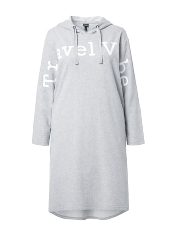 Ulla Popken Midikleid in hellgrau mélange