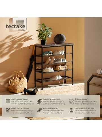 tectake Schuhschrank Bournemouth 75,5x30,5x85,5cm