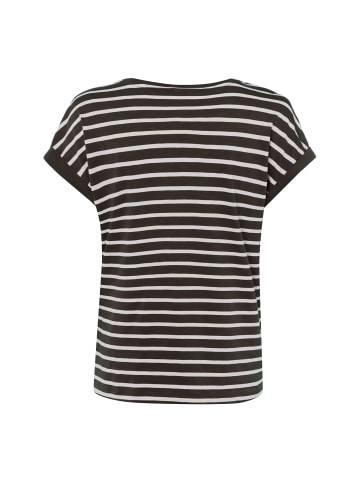 Street One Shirt in schoko weiß - 0002