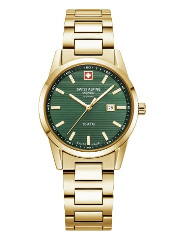 Swiss Alpine Military by Grovana Analoguhr für Damen in gold