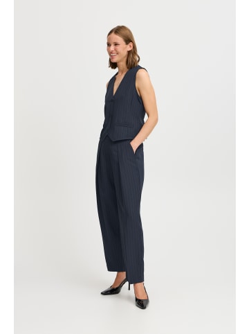 b. young Casual Hose BYMMIDDE Relaxed fit in Navy Pinstripe Mix