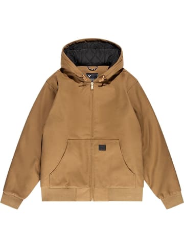 Vintage Industries Winterjacke "Dallas Jacket Dark Tan" in Braun