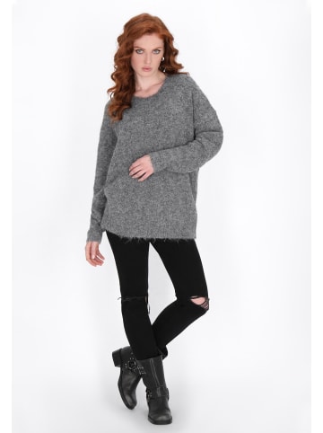 DreiMaster Vintage Women Sweater in grey melange