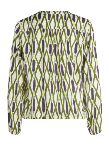 CARTOON Casual-Bluse mit Muster in Green/Blue