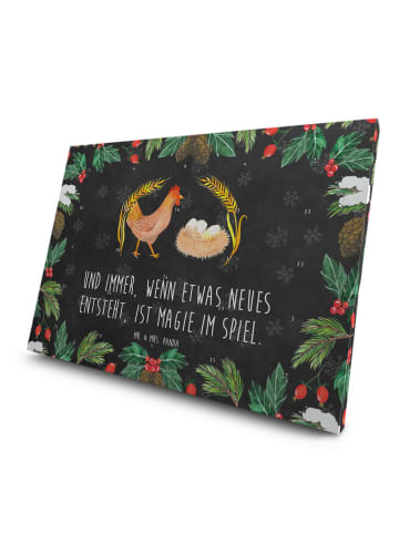 Mr. & Mrs. Panda Adventskalender Huhn Stolz mit Spruch in Kreidetafel