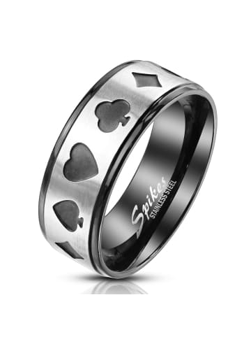 Bungsa Ring in Schwarz, Silber