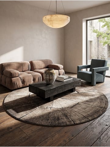 KADIMA DESIGN OGLIO Kurzflorteppich Natur 80x150 Abstrakt Polypropylen Wohnzimmer in Natur