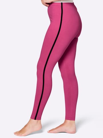 WITT WEIDEN Leggings in schwarz + fuchsia