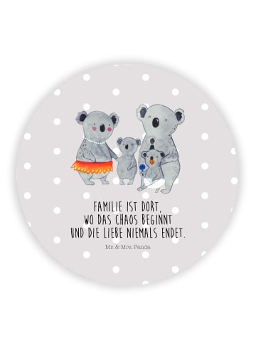 Mr. & Mrs. Panda Magnet für Kühlschrank Koala Familie mit Spruch in Grau Pastell