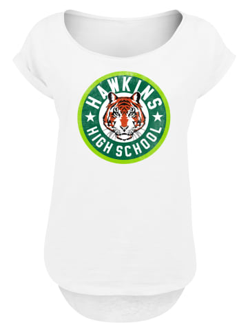 F4NT4STIC Long T-Shirt Stranger Things Hawkins Tiger Circle in weiß