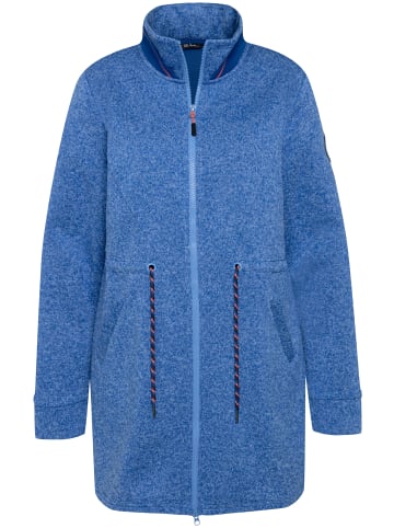 Ulla Popken Sweatjacke in stahlblau