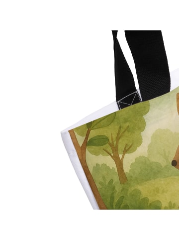 Mr. & Mrs. Panda Shopper Fledermaus Sitzen Design ohne Spruch in Weiß