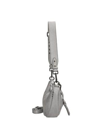 FREDs BRUDER Rebel At Heart Halfmoon Bag - Umhängetasche 30 cm (black) in silver