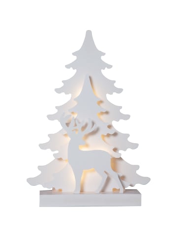 STAR Trading 3D Weihnachtsleuchte ,Grandy', LED, weiß, 41cm in Weiß
