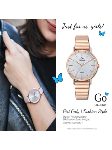Girl Only Armbanduhr-Analog rosegold mittel (ca. 34mm) Girl Only Mademoiselle