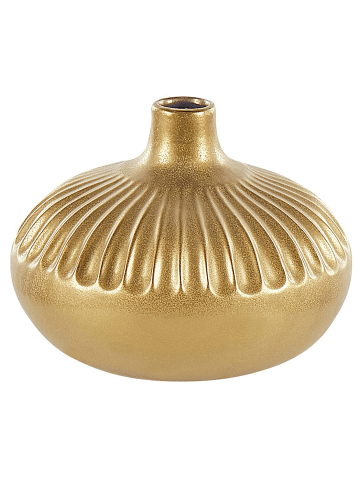 Beliani Dekovase CERCEI in Gold - (W) 25 x (H) 20 x (L) 25 cm