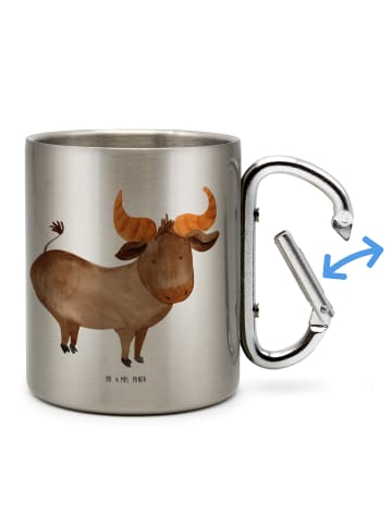 Mr. & Mrs. Panda Thermobecher Sternzeichen Stier ohne Spruch in Silber