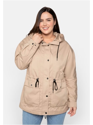 sheego Outdoorjacke in camelfarben