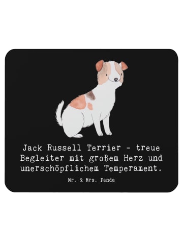 Mr. & Mrs. Panda Mouse Pad Jack Russell Terrier mit Spruch in Schwarz