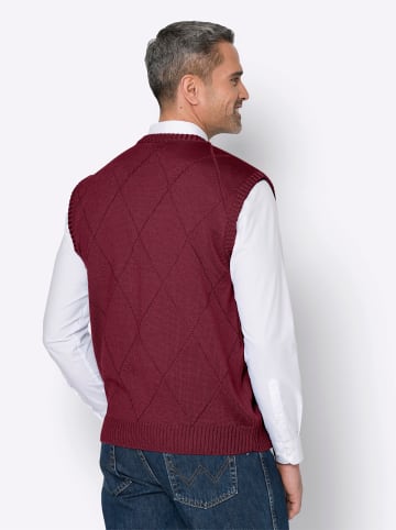 Sieh an! Pullunder in dunkelrot