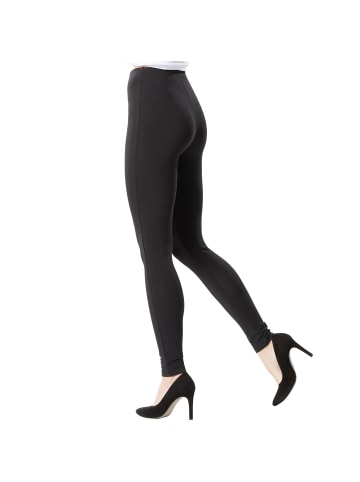 tectake Einfarbige Leggings für Frauen, schwarz