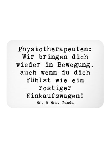 Mr. & Mrs. Panda Magnet Spruch Physiotherapeut Bewegung mit Spruch in Weiß