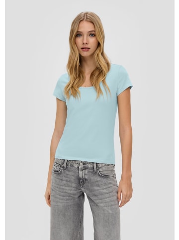 QS T-Shirt in 6103_helles türkis