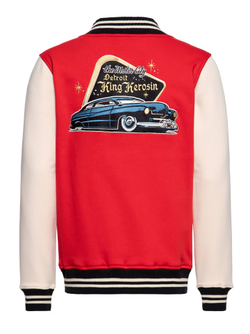 King Kerosin King Kerosin College Jacke Detroit Greaser in rot