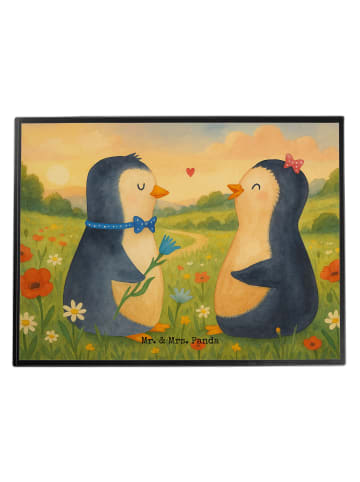 Mr. & Mrs. Panda Schreibunterlage Pinguin Pärchen Design ohne Sp... in Weiß