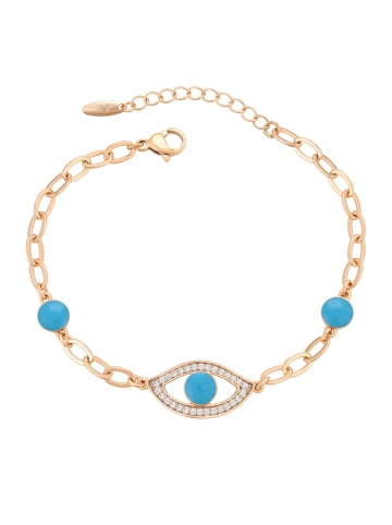 faina Women Bracelet in Rose Gold Turquoise