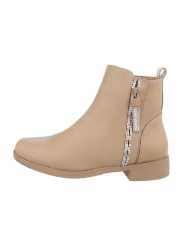 Ital-Design Stiefelette in Beige