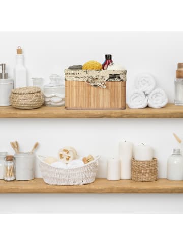 relaxdays 4 x Aufbewahrungskorb in Natur/ Creme - (B)31 x (H)20 x (T)31 cm