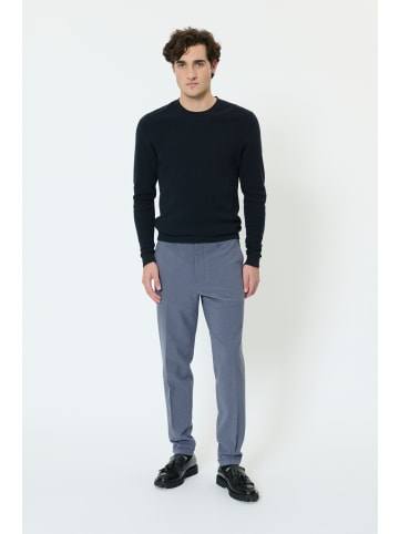 Matinique Casual Hose MAliam Gerade Passform in Blue Horizon Melange