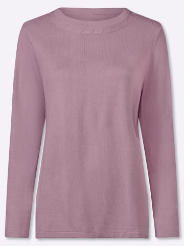 Sieh an! Langarm-Pullover in mauve