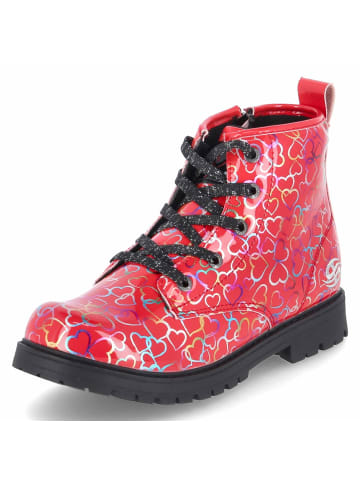 Schnürboots in rot
