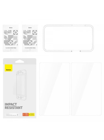 Baseus Set aus 2x Crystal Panzerglas für Nintendo Switch in Transparent