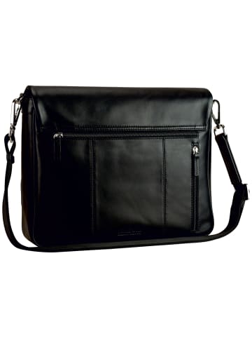 Leonhard Heyden Montreal Messenger Leder 36 cm schwarz