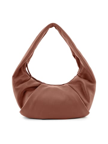Les Visionnaires Greta Schultertasche Leder 37 cm Chestnut