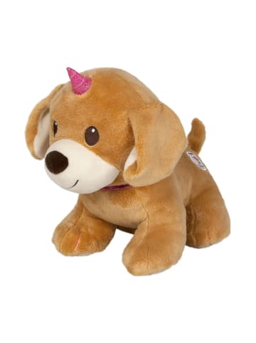 Coppenrath Kuscheltier Unidog Hund Einhorn - medium braun, 22 cm, ab 3 Jahre