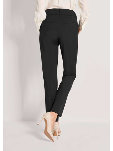 MADELEINE Bügelfaltenhose mit Formbund in schwarz