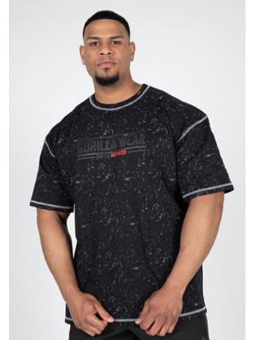 Gorilla Wear T-Shirt in Übergröße - Saginaw - Schwarz gewaschen