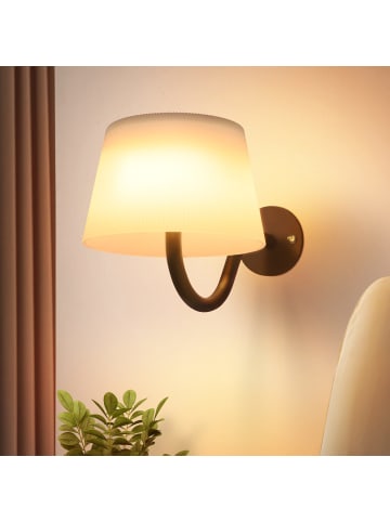 ZMH Wandleuchte LED in schwarz Akku touch dimmbar kabellose Modern Wohnzimmerlampe