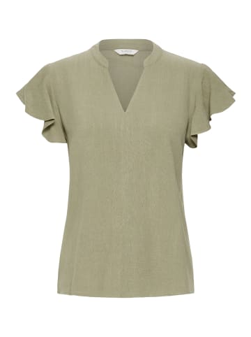 b. young Kurzarm-Bluse BYFILINEN Regular fit in Aloe
