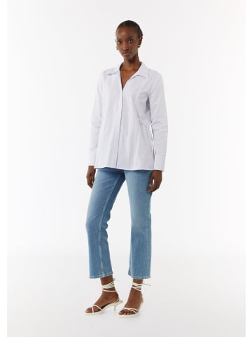 comma Bluse langarm in Weiß
