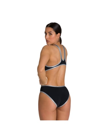 Arena Piece One Biglogo Badeanzug in Schwarz-Silber