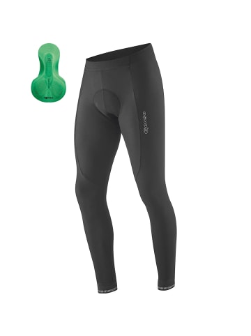 Gonso Radhose Sitivo Tight Green in Schwarz