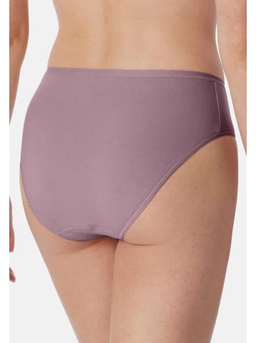 Schiesser Slip Essentials Cotton in Lila / beige