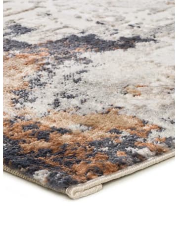 Atticgo Kurzflor-Teppich KEOPS in beige/kupfer/blau