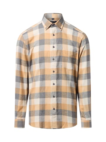 Andrew James Flanellhemd in sand grau - 0001