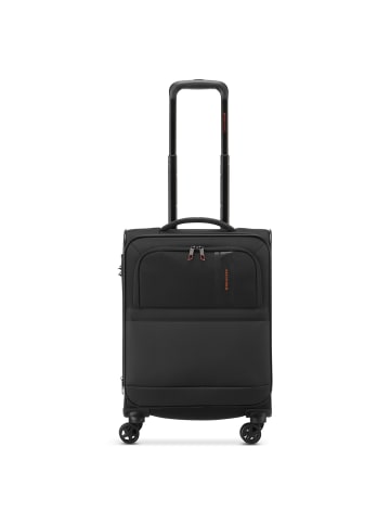 Roncato Metropolitan 4 Rollen Kabinentrolley 55 cm mit Dehnfalte in black